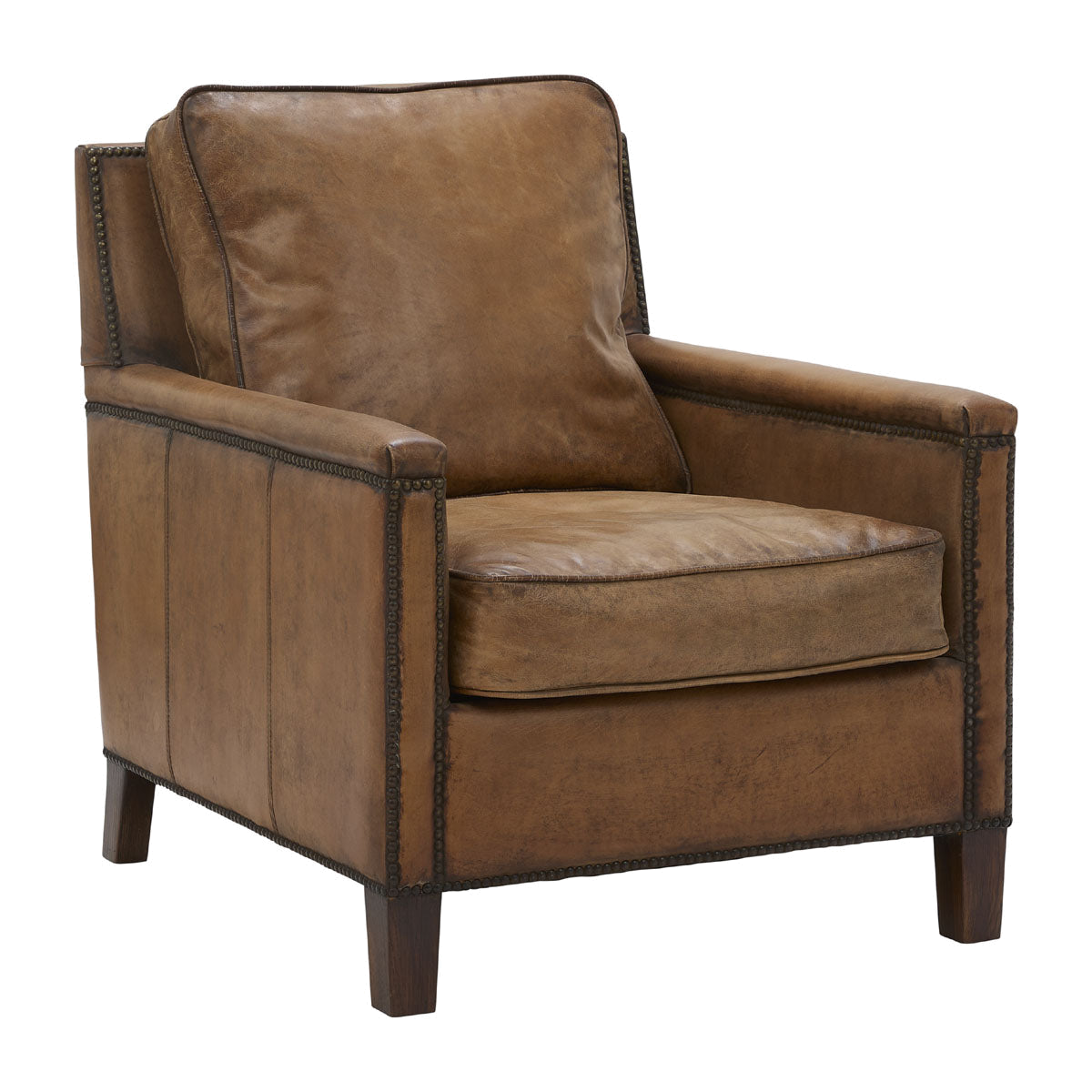 Keswick Club Chair in Antique Buffalo Leather