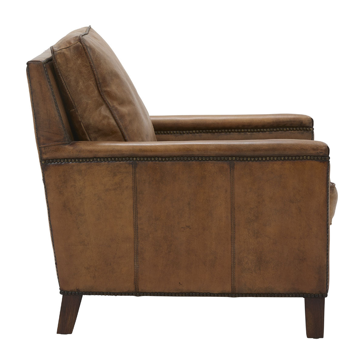 Keswick Club Chair in Antique Buffalo Leather