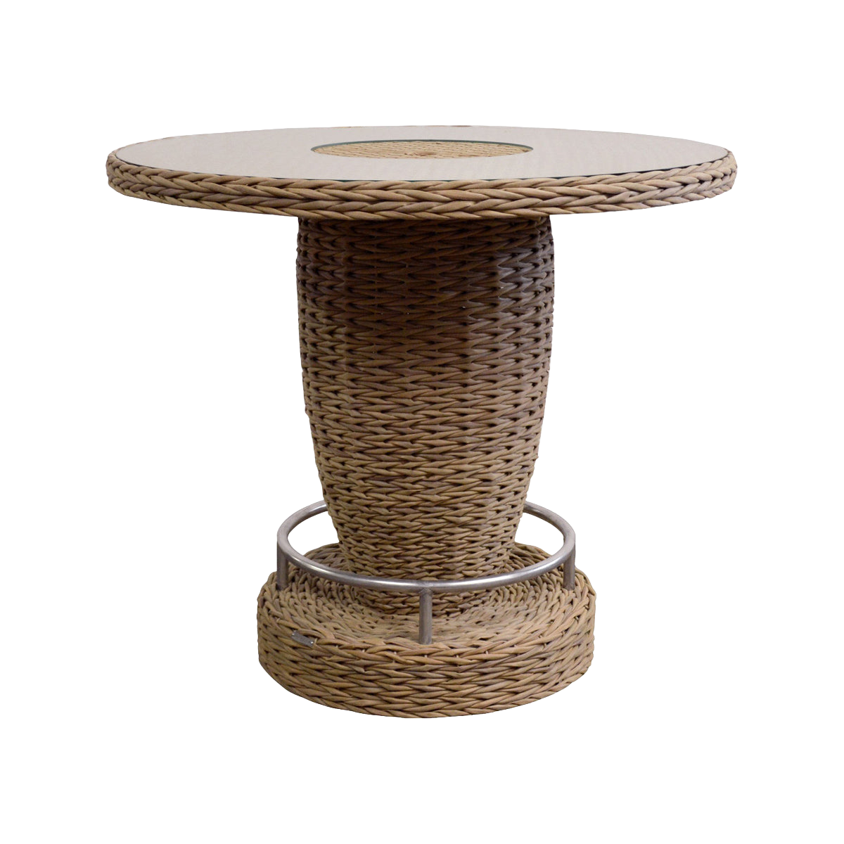 Tahiti Outdoor Bar Table w/ Glass Top