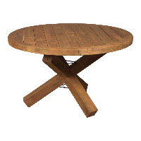 Mexico Round Teak Dining Table 51.5"