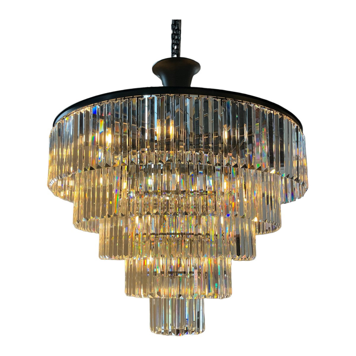 Jacques Chandelier In Old Bronze
