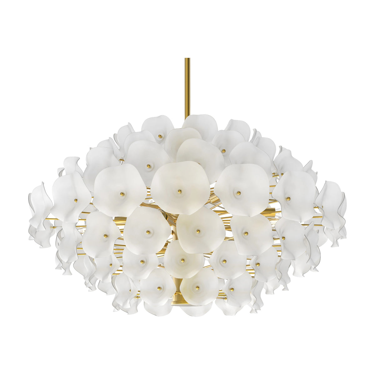 Newman Chandelier in Brass