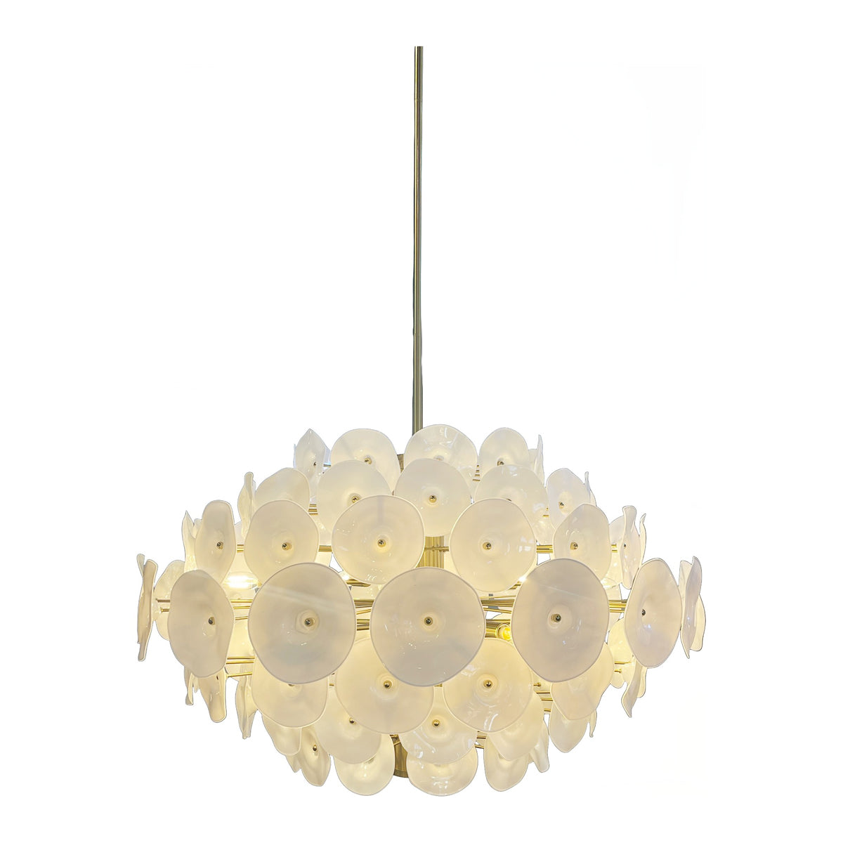 Newman Chandelier in Brass