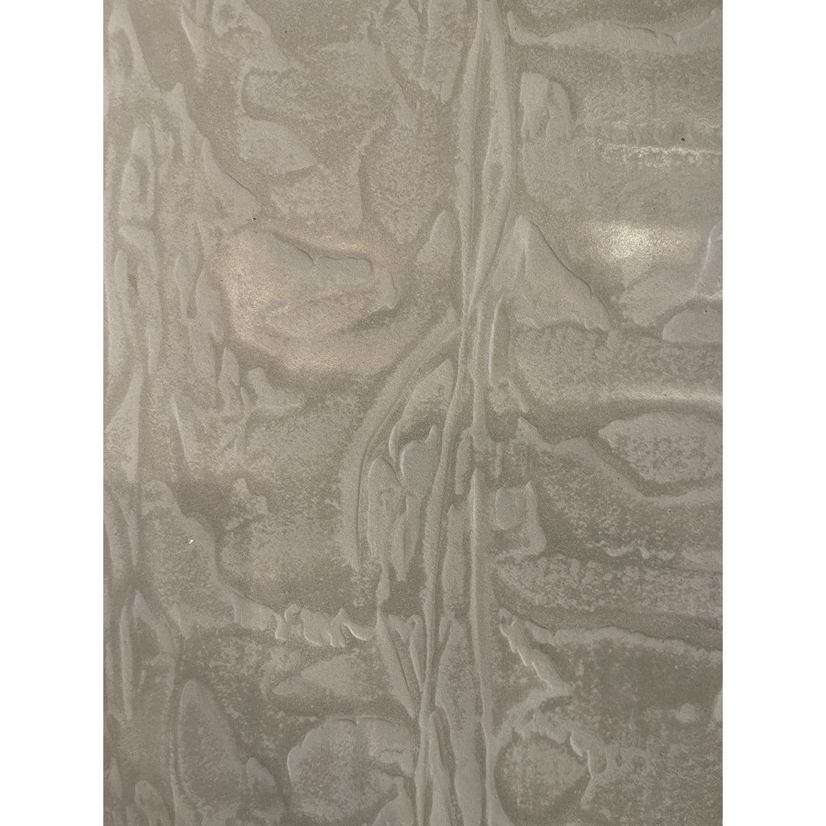 Multi-panel photographic work on a horizontal row of concrete panels