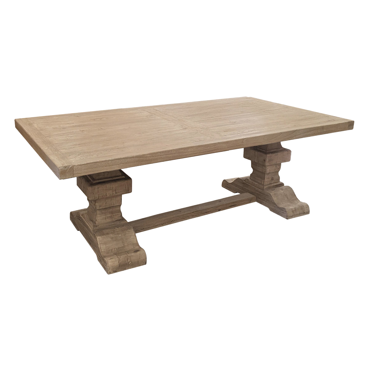 Bleached Old Elm Dining Table Small