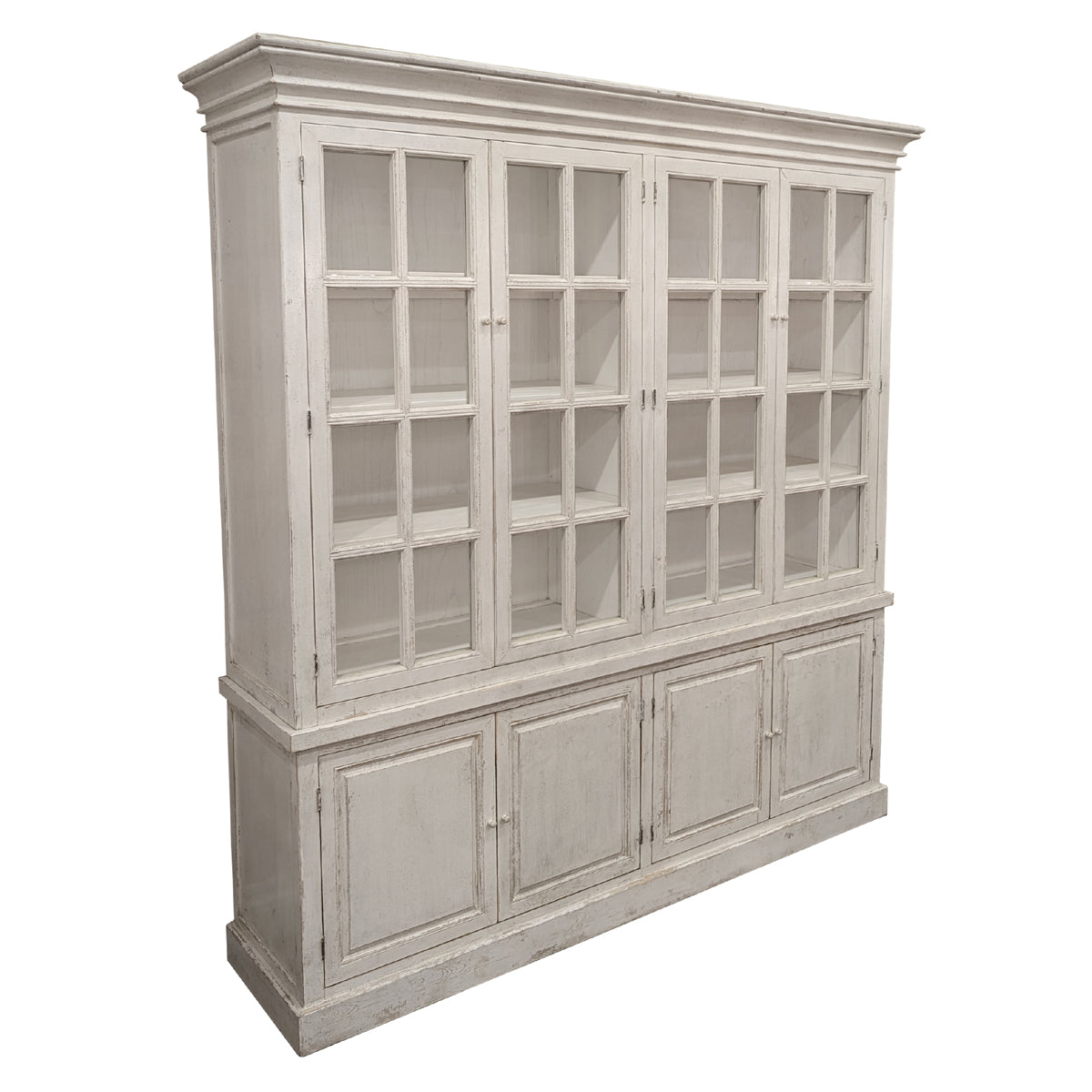 Reclaimed Pine Bookcase in Antique White