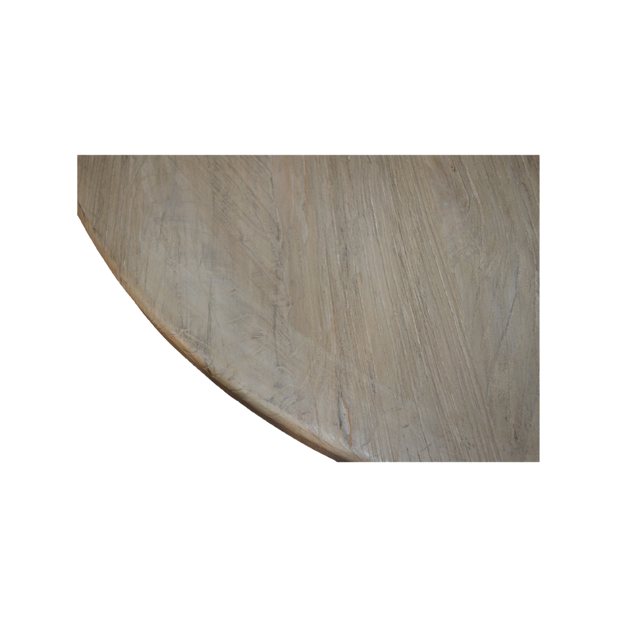 Small Bleached Elm Dining Table w/ Cross