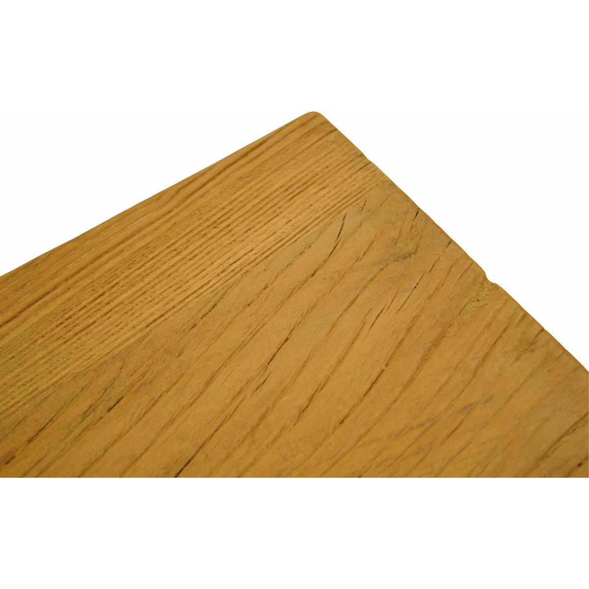 Flat serving board in natural reclaimed elm with an integrated handle