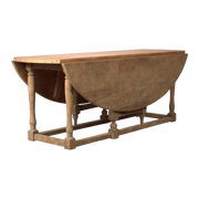 Oval Drop Leaf Dining Table