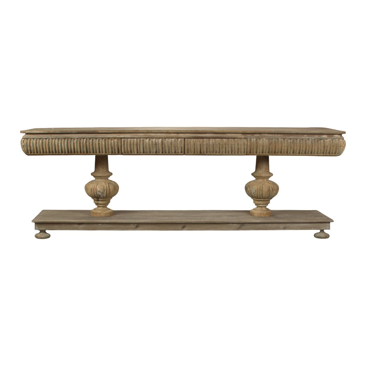 Carved Console Table with Drawers