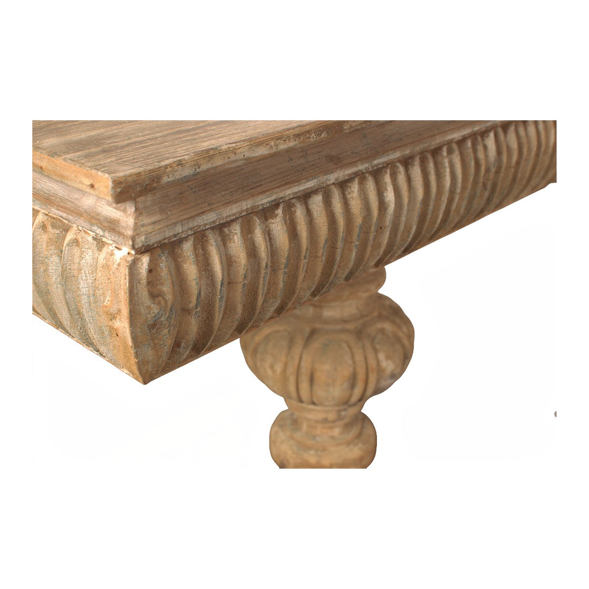 Carved Console Table with Drawers