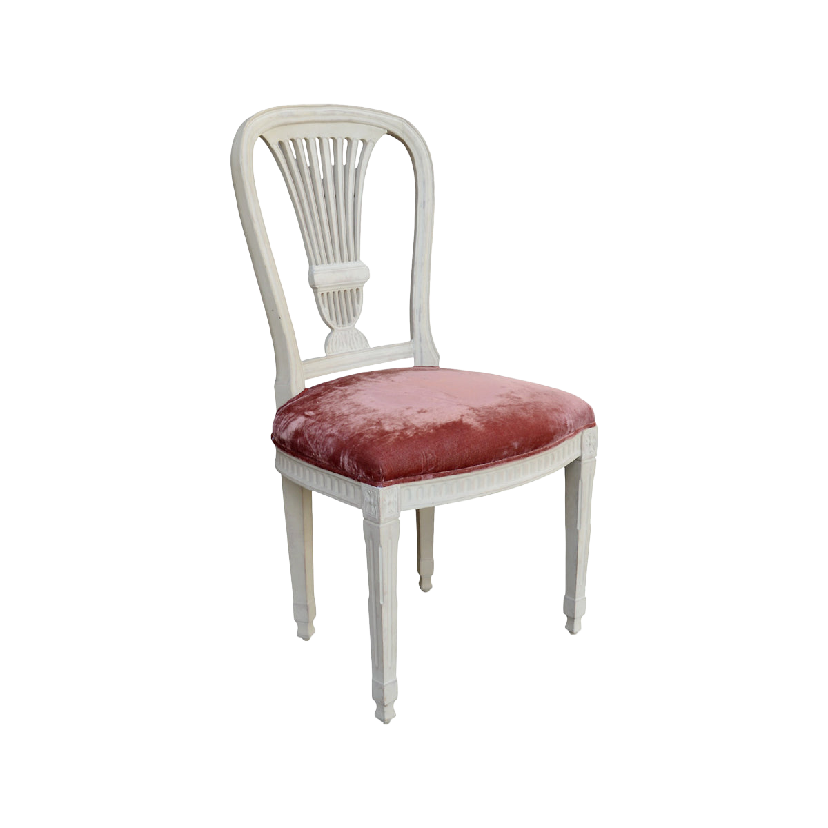 Erica Side Chair w Crushed Velvet Seat