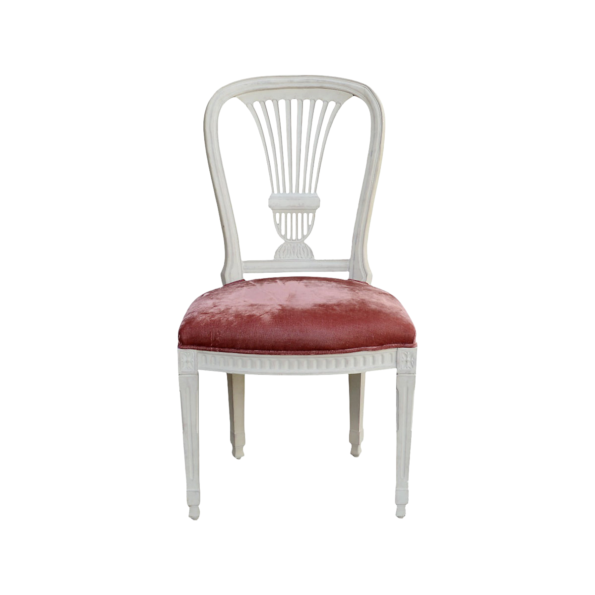 Erica Side Chair w Crushed Velvet Seat