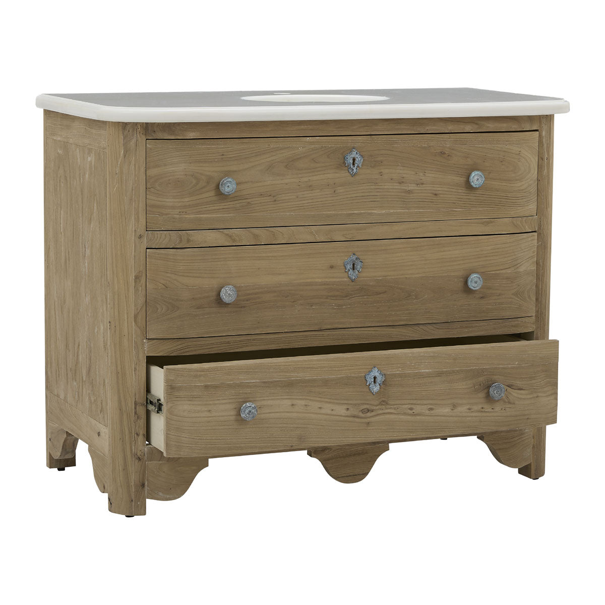 Patric Single Vanity with Marble Top