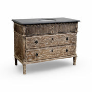 Morgan Single Vanity with Blue Stone Top