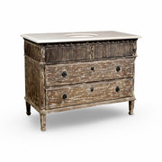 Morgan Single Vanity with Marble Top