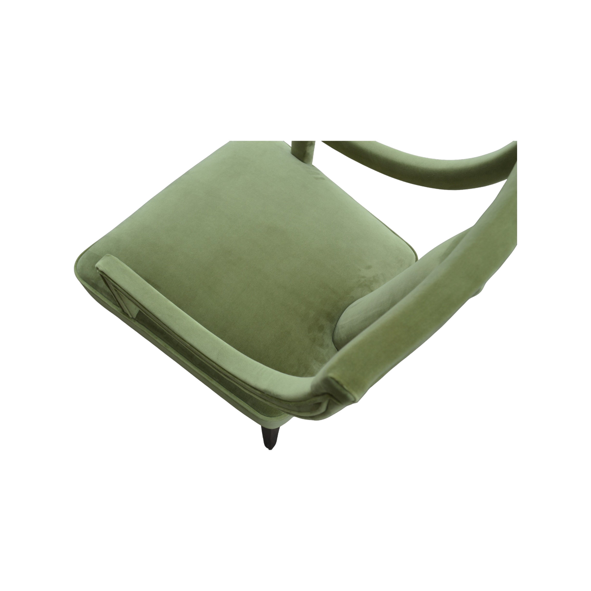 Arm Chair in Green Velvet