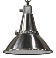 Steel Big Hanging Light, Domed