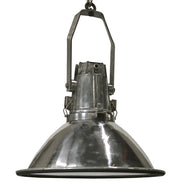 Salvaged industrial marine light with tapered long neck