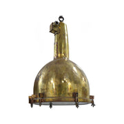 Salvaged longneck brass marine hanging light
