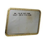 Mirror set in a salvaged brass ship porthole with patina
