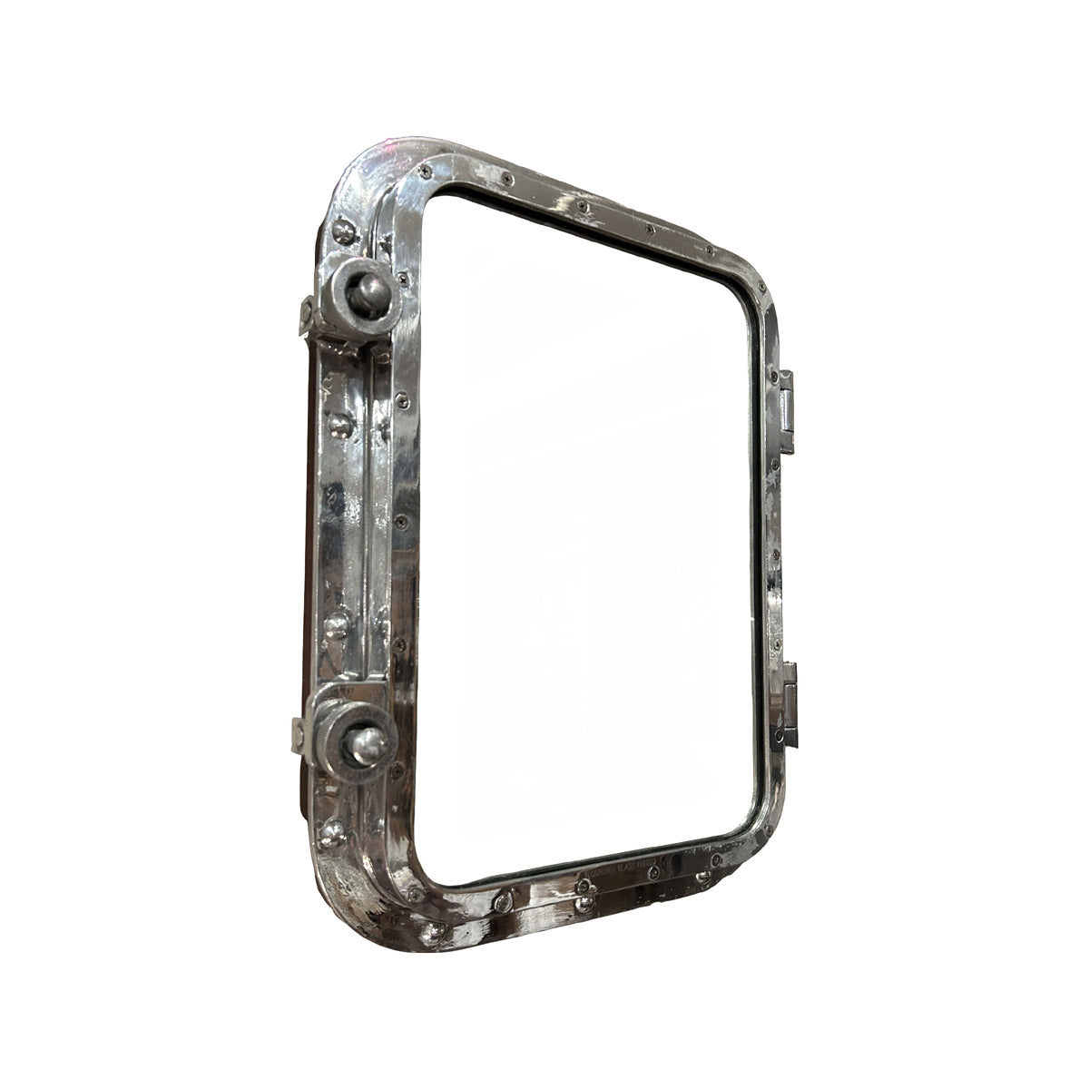 Aluminum Opening Porthole Mirror with 2 Keys