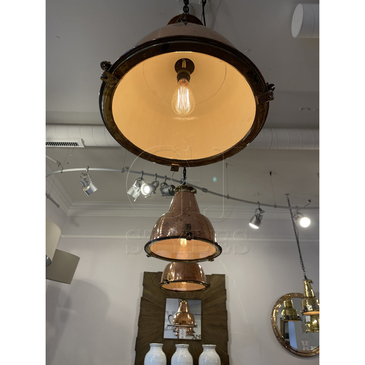 Copper Hanging Light