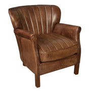 Dolores Armchair in Light Brown Buffalo Leather