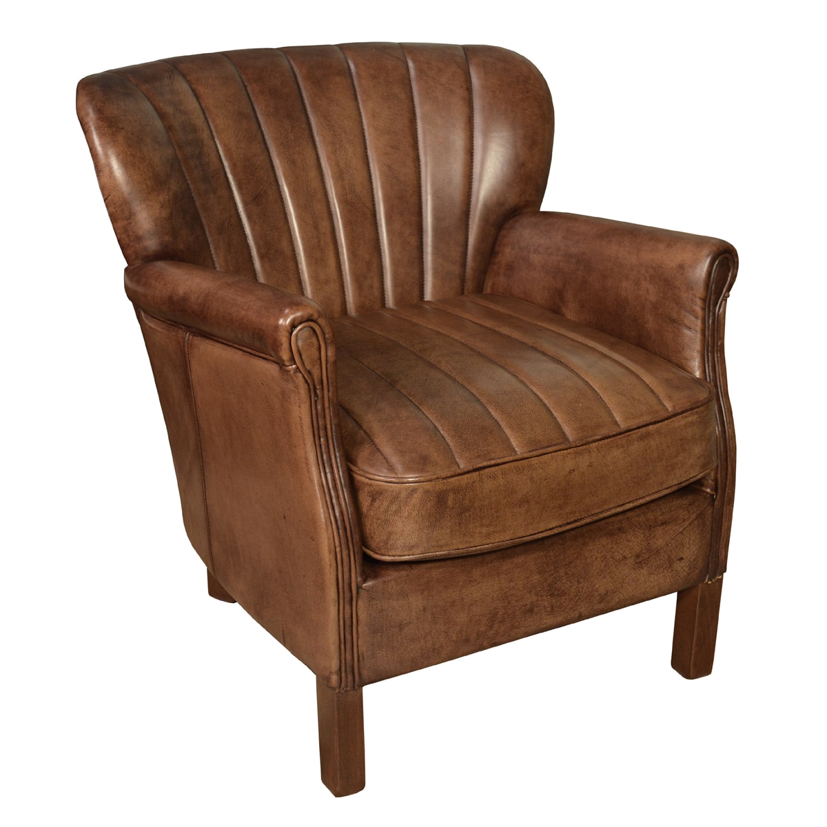 Dolores Armchair in Lt Brown Buffalo