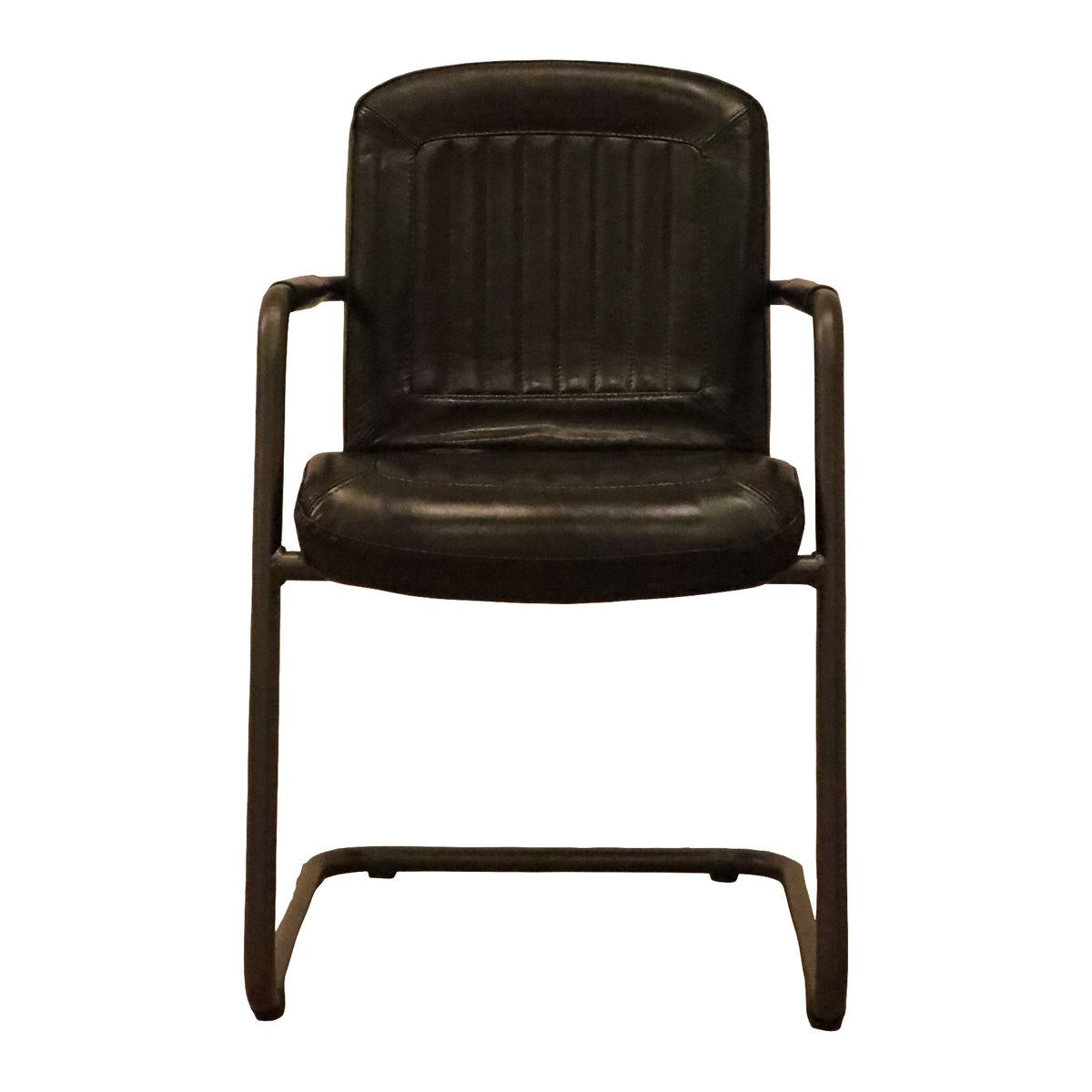 Tim Armchair in Black Leather