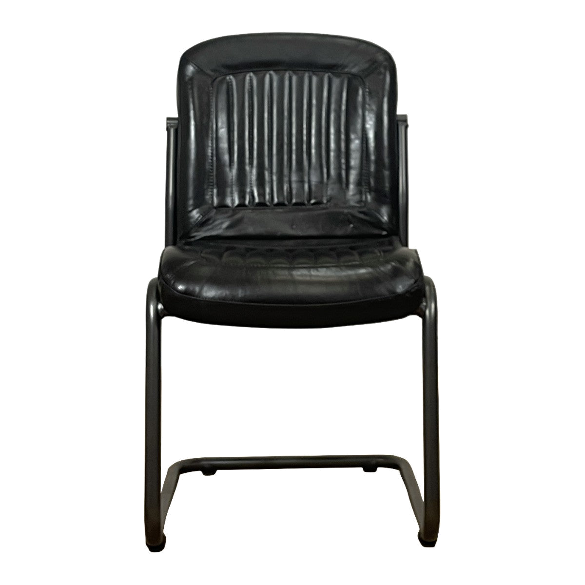 Tim Side Chair in Black Leather