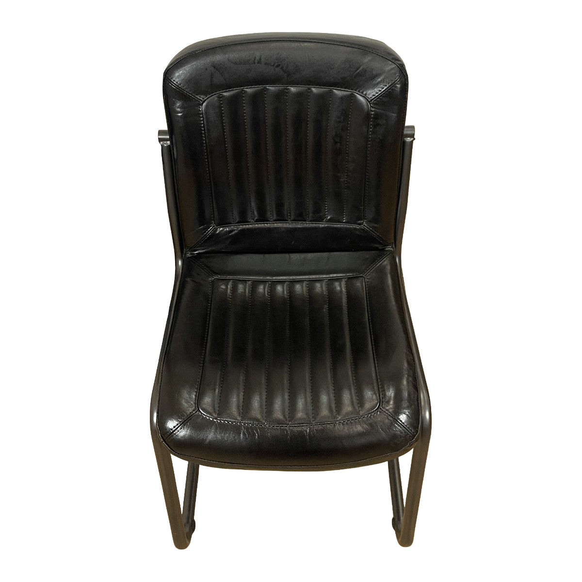 Tim Side Chair in Black Leather
