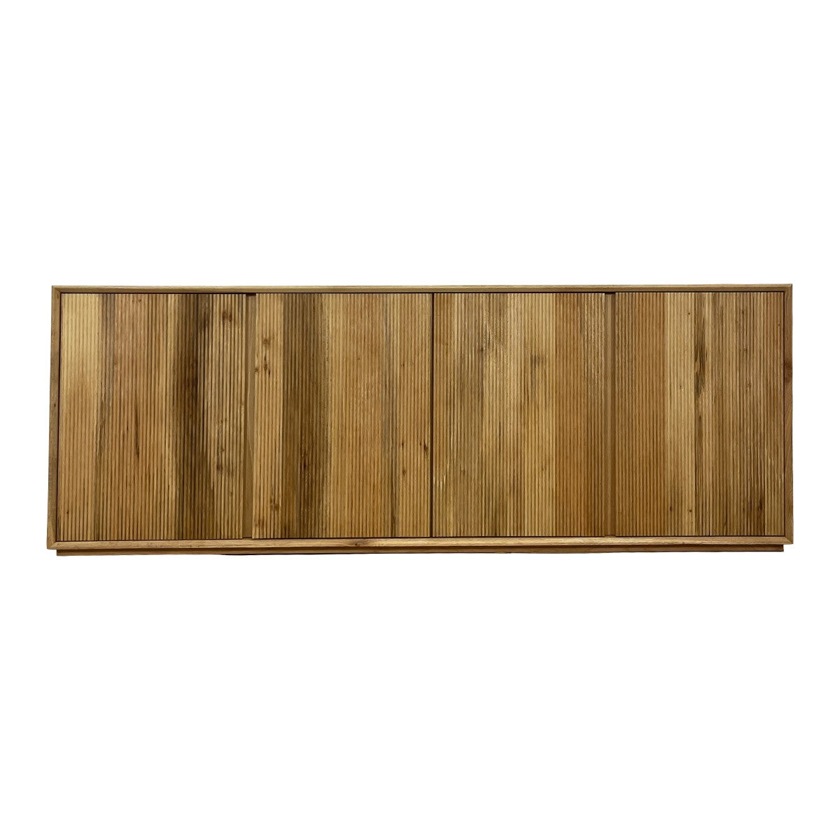 Dawson solid oak server with fluted door fronts in a natural oiled finish