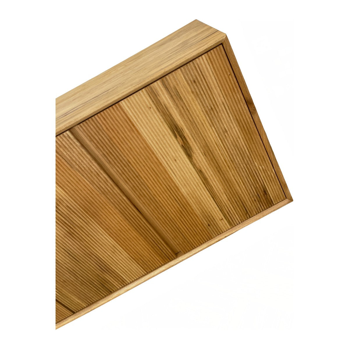 Dawson solid oak server with fluted door fronts in a natural oiled finish