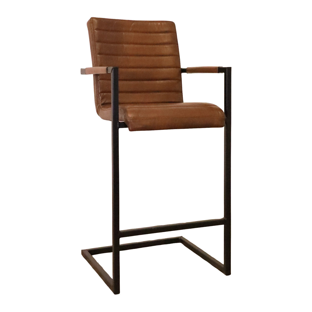 Sabina Barstool in Light Brown Leather