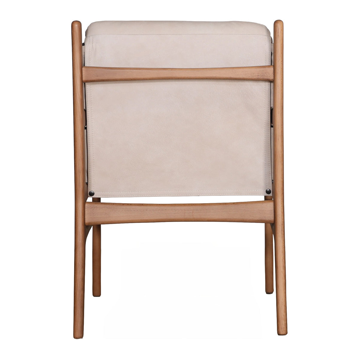 Dining arm chair with a birch frame and beige upholstery