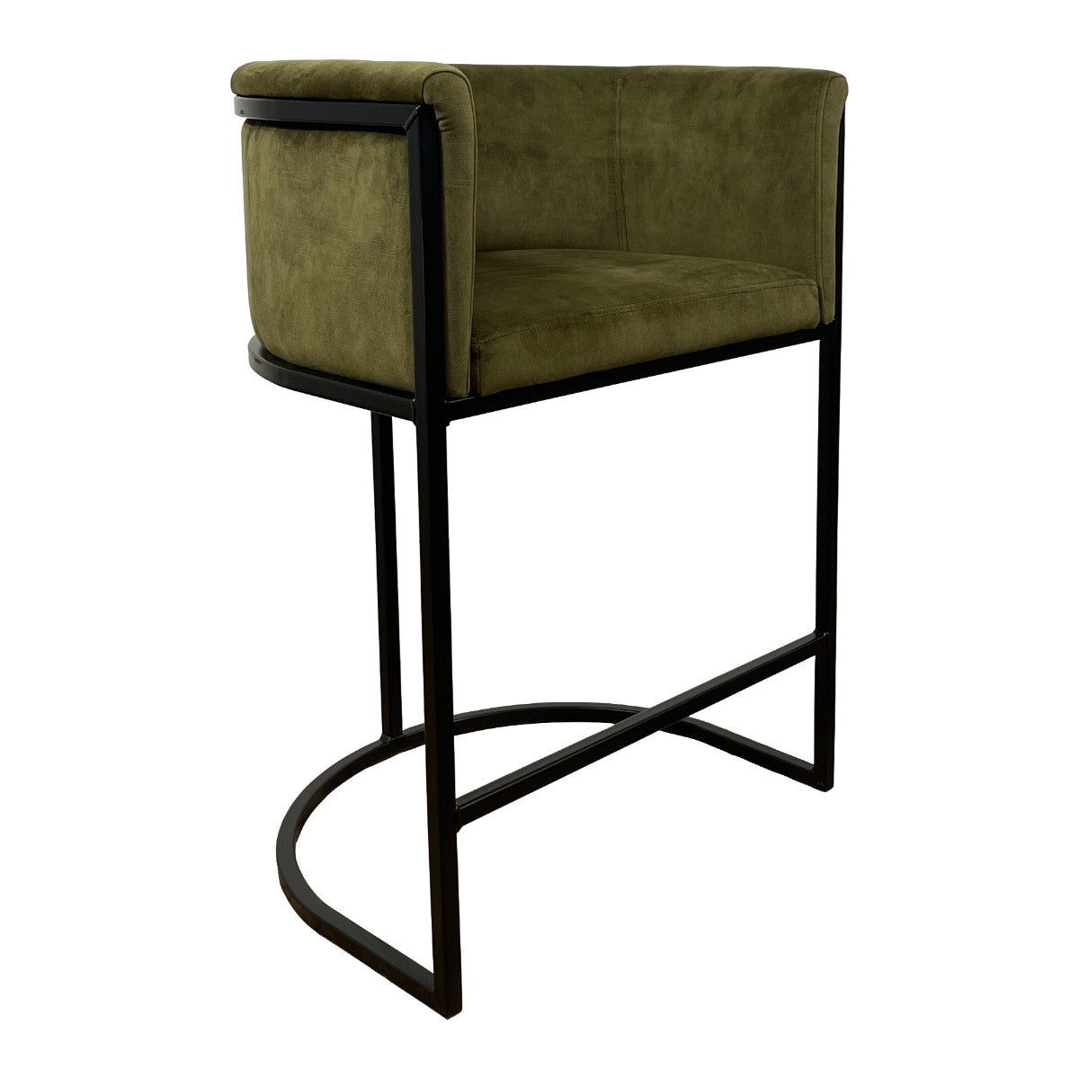 Enrique Counter Chair in Adore Moss