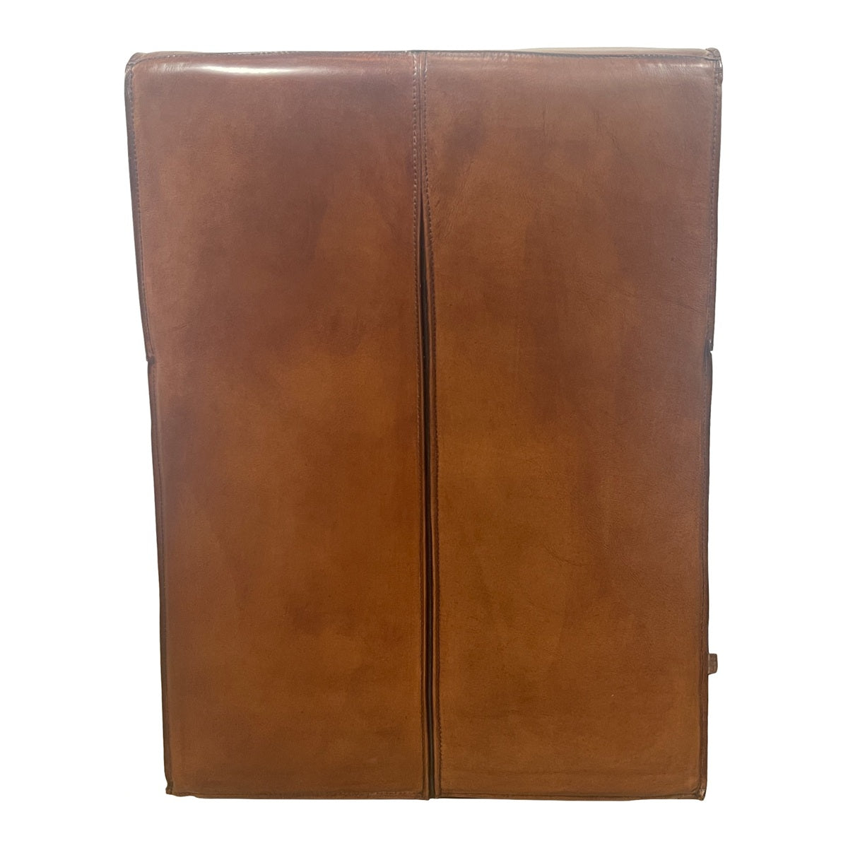 Bock Chair with Light Brown Leather Arms