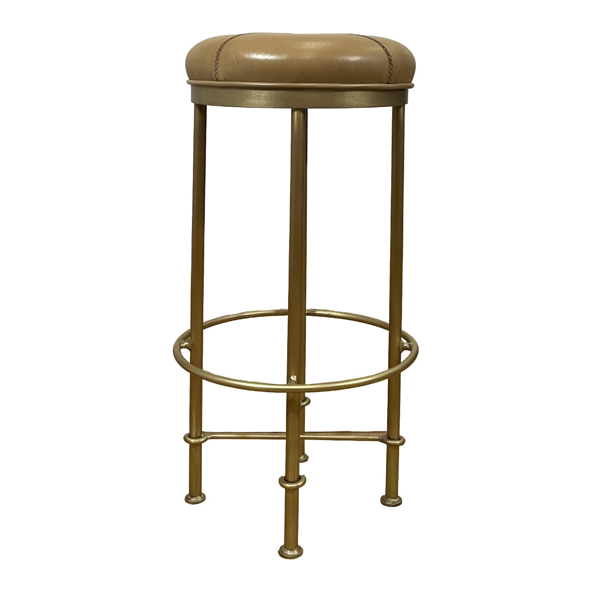 Evan Barstool in Old Gold/Camel Leather