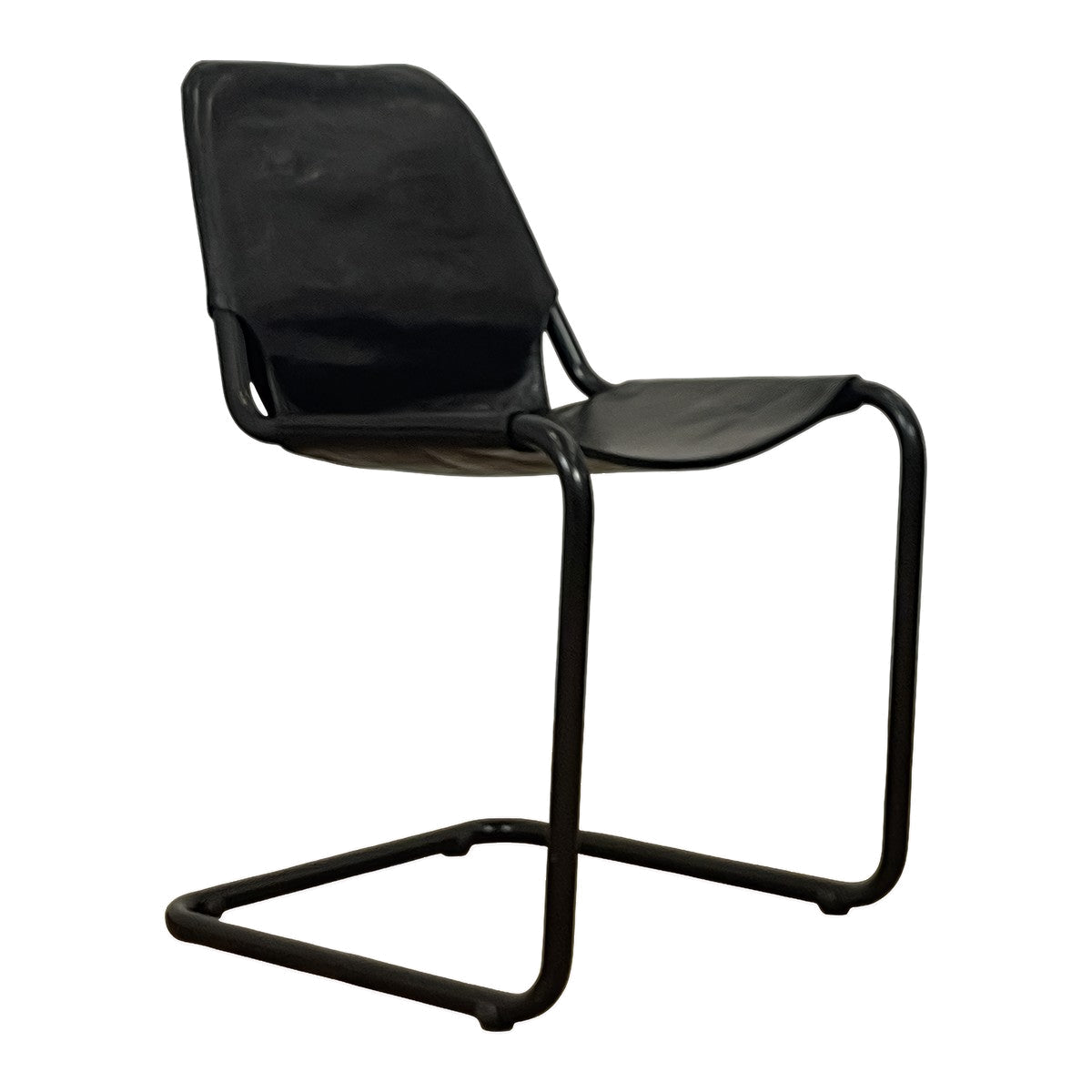 Tondo Chair in Black Leather