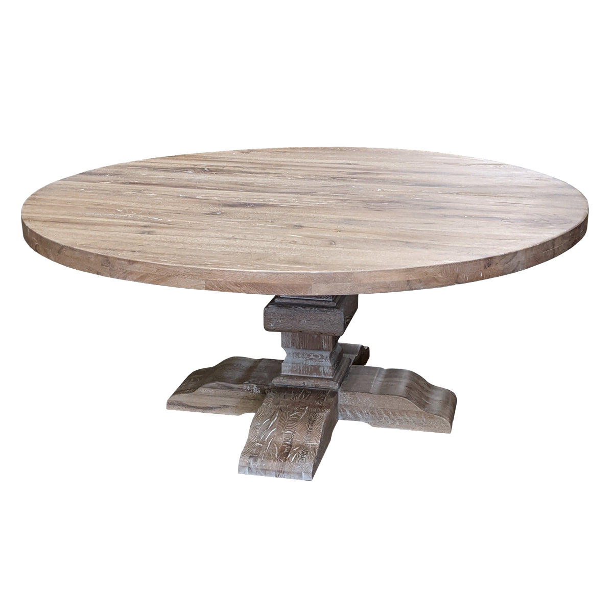 Paris Round D/T Large Rustic Oak