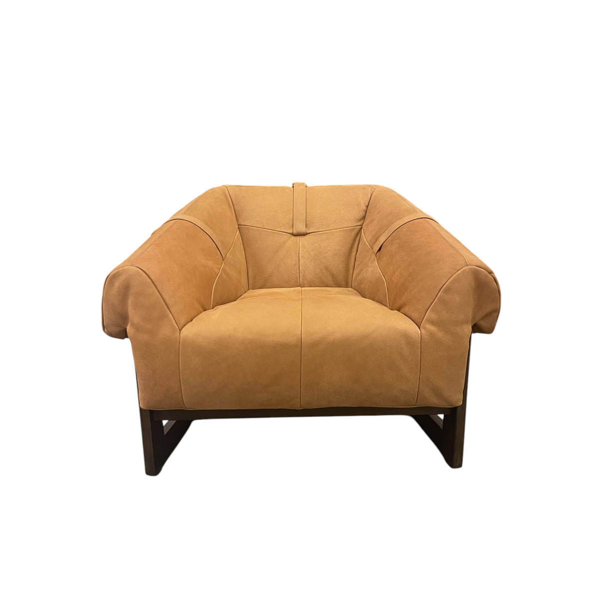 Bruce Club Chair in Sierra Cognac Suade