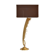 Ahab Table Lamp with Leather Shade