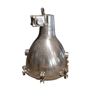 Alum Pendant with Cast Grill