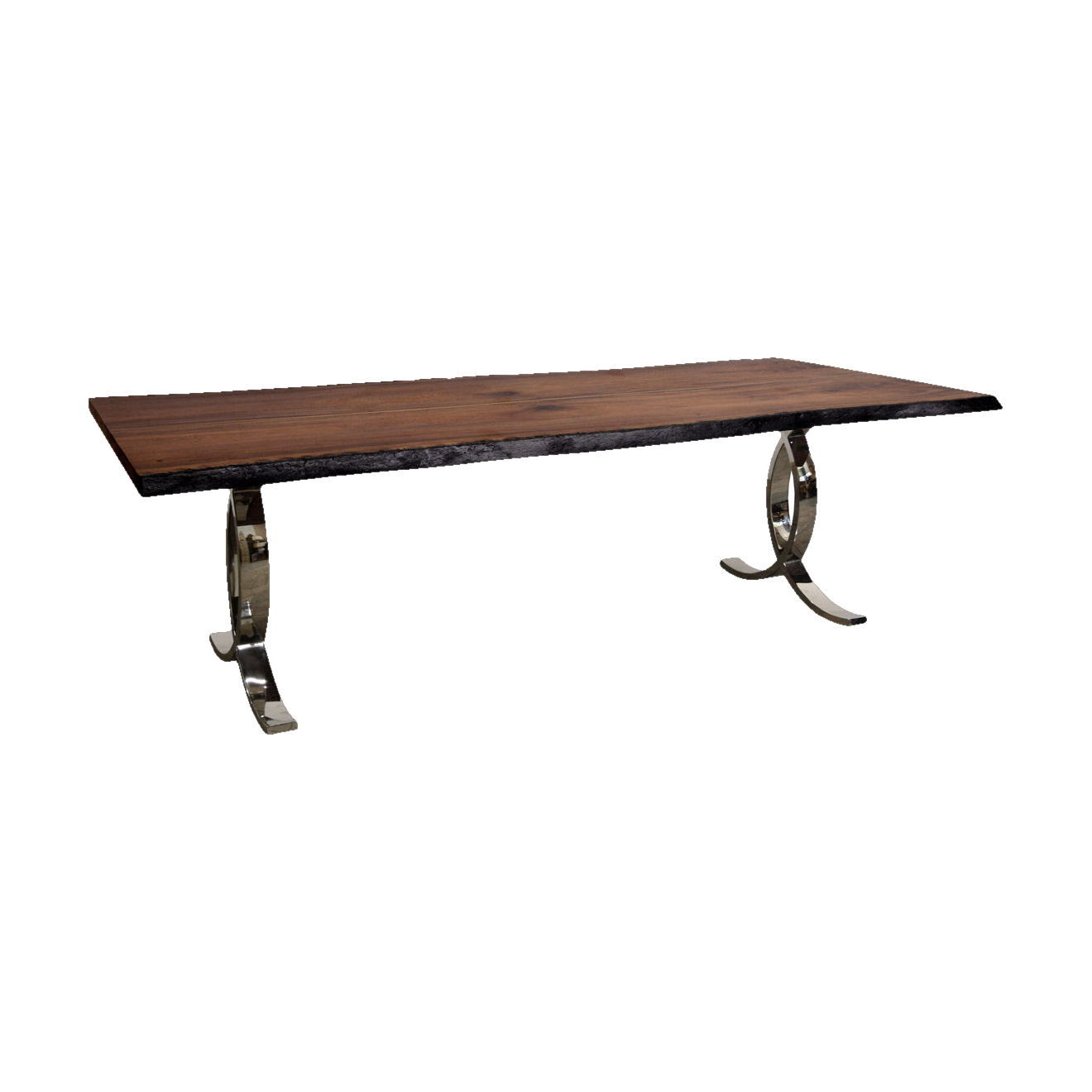 Anderson Dining Table w/ Brass Inlay
