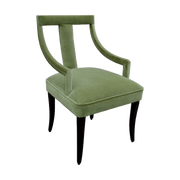 Arm Chair in Green Velvet