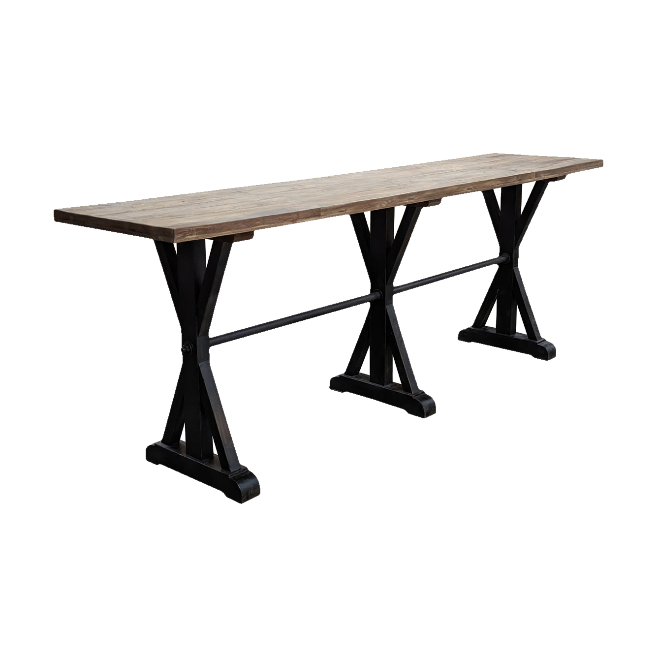 Bar Height Table in Distressed Elm