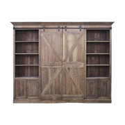 Barn Door Entertainment Cabinet in Pine
