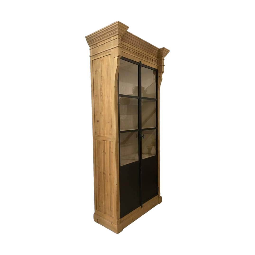 Biedermeier Bookcase in Reclaimed Pine