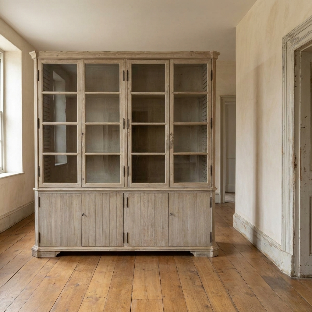 Lifestyle scene featuring Big Cabinet With Glass Doors. AI-generated supplementary image; refer to primary product photos for color and material accuracy.